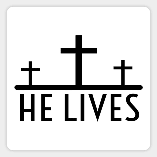 Because He Lives Jesus  Religious Christian Magnet